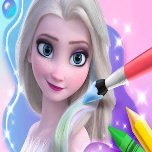 Coloring Book for Elsa: Online Game for Fun and Creativity | Maky Club