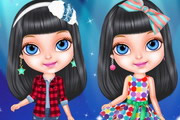 Design a Fashionable Baby with Polka Dots, Candy Colors and Denim - Play Now on Maky.club!