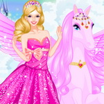 Dress Up Barbie and Her Pegasus - Fun Game on Maky Club