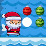 Join Santa's Colorful Ball Collection Adventure in 20 Fun-Filled Levels - Play Christmas Adventure Now!