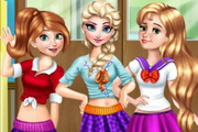 Dress up your favorite Disney Princesses for College - Play Now!