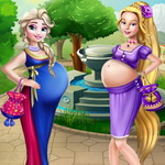 Take Care of Pregnant Disney Princess BFFs & Choose Their Outfits - Play Now on Maky.club
