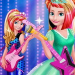 Dress Up Elsa and Anna in Royals Rock Style - Fun Game on Maky.club