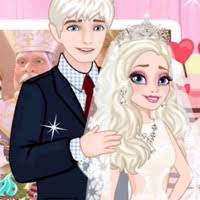 Elsa and Anna's Wedding Party: Help the Bride Sisters Look Their Best with Stunning Dresses, Makeup and Hairstyles - Play Now on Maky.club!