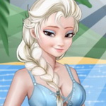 Elsa Bikini Beach: Help Elsa Choose the Perfect Bikini for a Romantic Seaside Date with Jack!