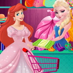 Elsa Fashion Dress Store: Help Elsa Find the Perfect Outfit for Ariel, Anna, and Sofia