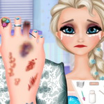 Treat Elsa's Injured Foot: Play the Fun and Interactive Game on Maky.club