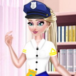 Get Elsa Ready for Duty: Dress Up in Police Style Game - Play Now at Maky.club
