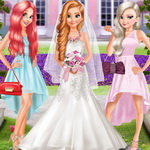 Dress up Frozen and Ariel for the Wedding Party - Help Anna and Kristoff's Bridesmaids Look Stunning!