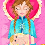 Experience the Miracle of Birth with Frozen Anna Baby Birth Game - Play Now!