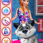 Frozen Anna Dog Care Game: Surgery, Shower and Dress Up Fun | Maky Club