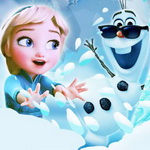 Frozen Castle Adventure: Help Elsa and Olaf Escape from Marshmallow in this Exciting HTML5 Game!
