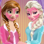 Frozen Party Prep: Help the Sisters Get Ready for the Ball with Fashion Dresses and Makeup | Play Now on Maky.club