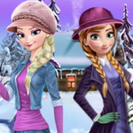 Dress up Frozen Elsa and Anna for Winter Fun in this Free Online Game - Play Now!