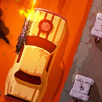 Furious Road: Survive the Fire and Lava in this Exciting Car Shooting Game