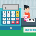Practice Money Handling Skills with Grocery Cashier - The Realistic Supermarket Cash Register Game on Maky.Club