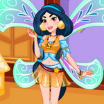 Dress up Princess Jasmine in Winx Style for the Fantasy Forest Prom - Play Now on Maky.club