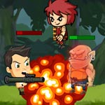 Jungle War: Collect Diamonds and Use Machine Guns to Fight Enemies - Exciting HTML5 Action Game on Maky.club