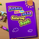 Coloring Fun with Masha and the Bear - Play Free Online Game on Maky.club