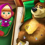 Masha and the Bear Surgery: Help Masha Treat her Injured Friend
