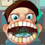 Mia Dentist Burger - Help Clean the Boy's Teeth from Hamburgers | Play Now on Maky.club
