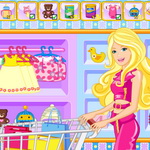 Help Mommy Barbie Shop for Her Baby: Play Now for Free on Maky.club!