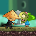 Ninja Kid vs Zombies: A Thrilling Adventure Game with Gold Collection and Weapon Upgrades