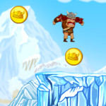 Join Olaf the Viking on an Adventure through Glaciers in this Fun HTML5 Arcade Game - Play Now on Maky.club!