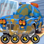 Get Your Police Car Sparkling Clean with Our Fun Online Cleaning Game | Play Now on Maky.club