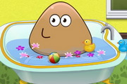 Get Pou Ready for an Evening Walk with Fun Baby Bathing Game - Play Now!