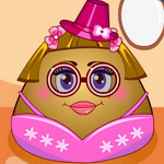 Dress up Pou Girl and Make Her the Star of the Family Party - Play Now on Maky.club