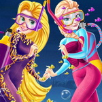 Dive into Fun: Help Elsa and Rapunzel Choose Stylish Wetsuits in this Dress Up Game
