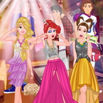Get Ready to Shine at the Disney High School Party with Princesses Rapunzel, Ariel, and Belle - Play Now!