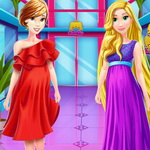 Shop in Style with Rapunzel and Belle: A Fun Dress Up Game | Play Now on Maky.club