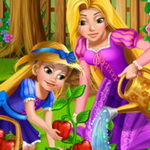 Experience the Joy of Gardening with Rapunzel and Baby: Play Now on Maky.club
