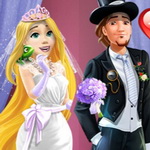 Dress Up Rapunzel and Flynn for a Fantastic Wedding Party - Play Now on Maky.club