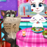 Add Some Spice to Tom and Angela's Lunch in Fun Dinner Game - Play Now!